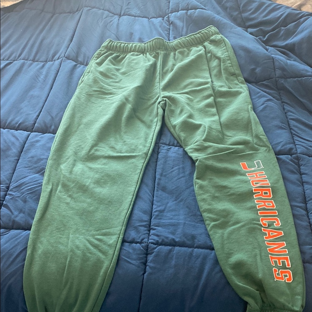 Miami Hurricanes Men’s Sweatpants. Size medium